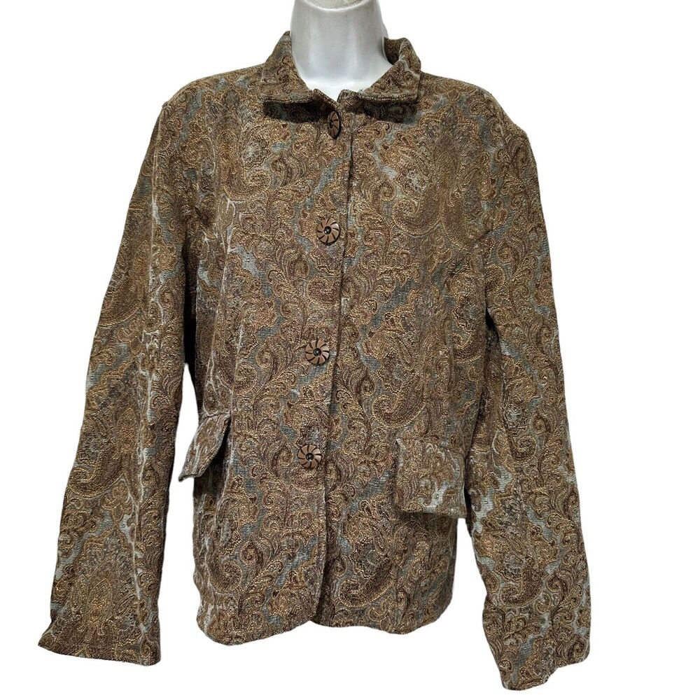 vintage flashback tapestry jacket plus size 1X